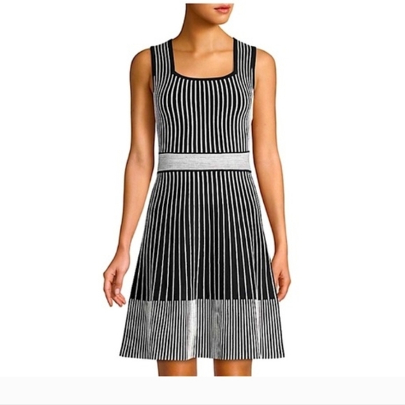 kate spade Dresses & Skirts - Kate Spade New York striped rib-knit sweater dress Sz S